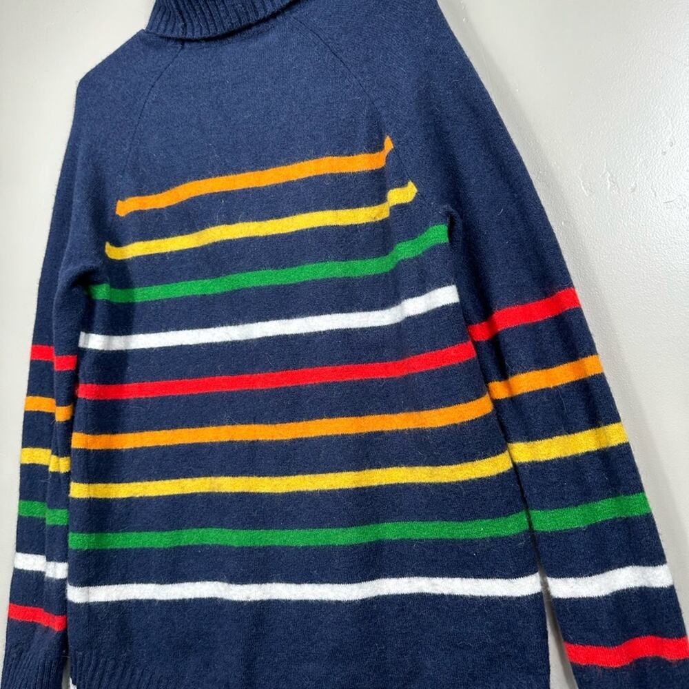 J. Crew Women’s Turtleneck sweater in multistriped Supersoft yarn Size Medium - Picture 4 of 8